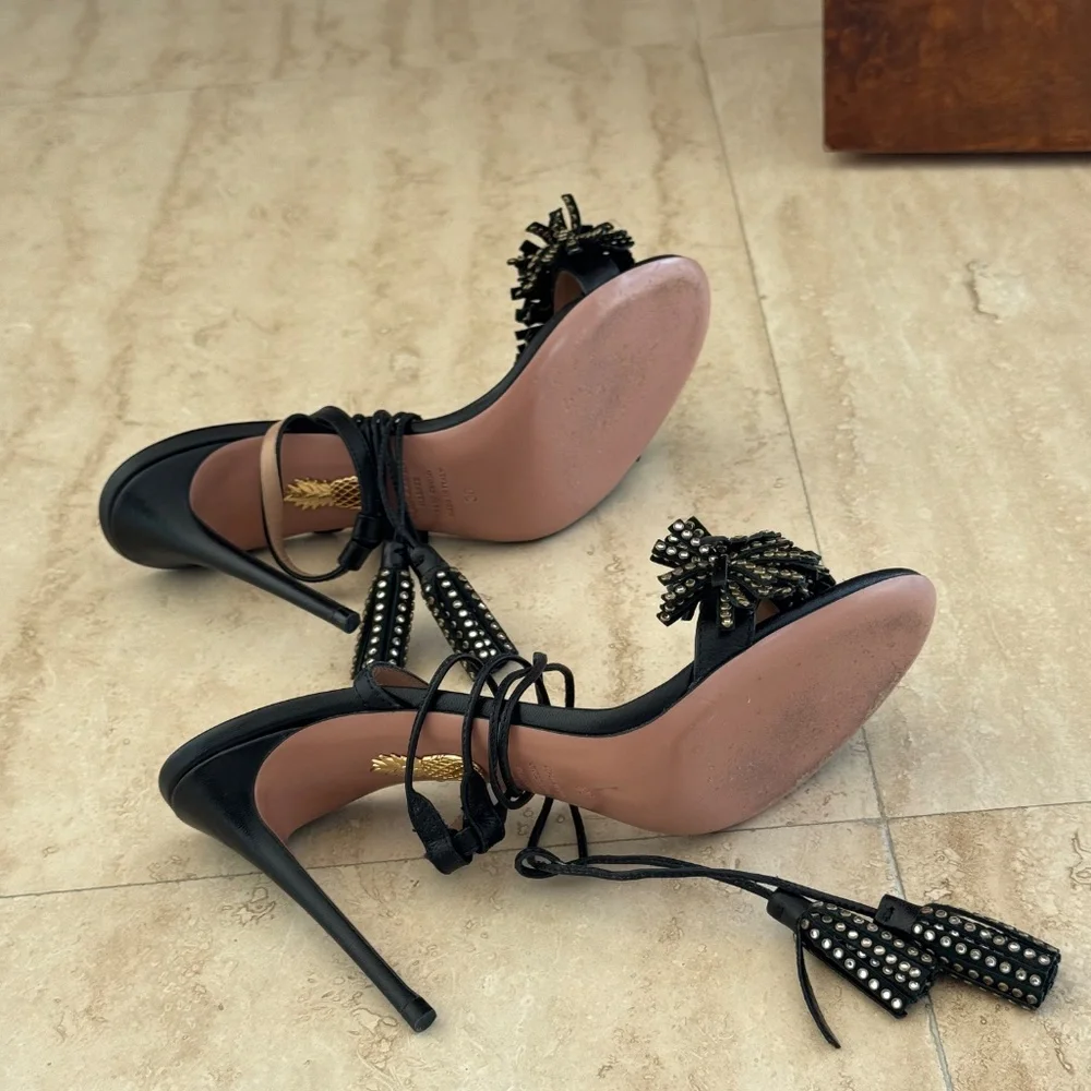 Aquazurra Lace Up Heels - Picture 4 of 6